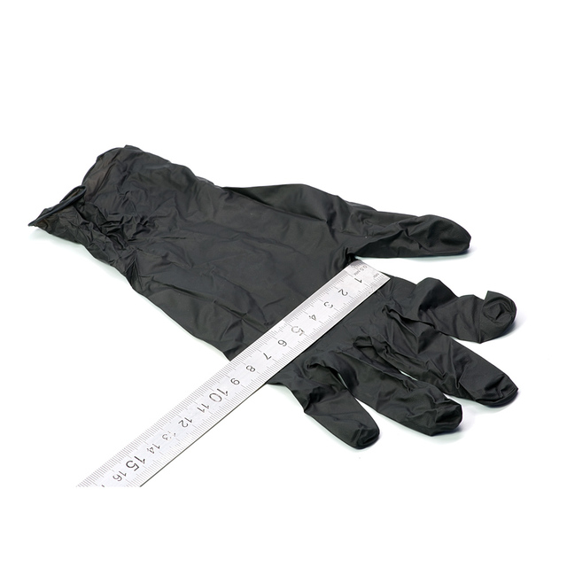 Перчатки нитриловые неопудренные, размер S (черные), 1 пара